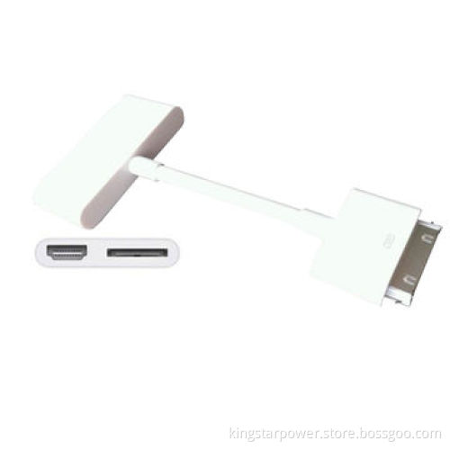 30-pin Dock Connector to HDMI HDTV TV, Digital AV Adapter Cable for iPhone 4S/iPad 2/3/iPod Touch 4G